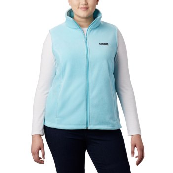 Columbia Benton Springs Plus Size, Chaleco Turquesa Claro Para Mujer | 913764-CYK